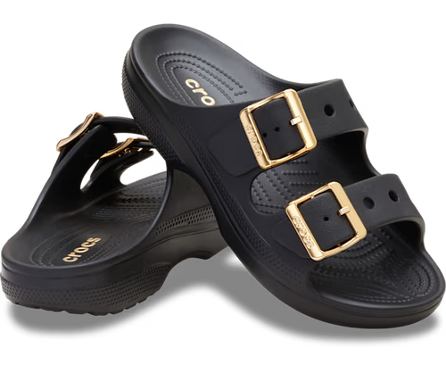 Damen Metallic Schnalle Saturday Sandale 2